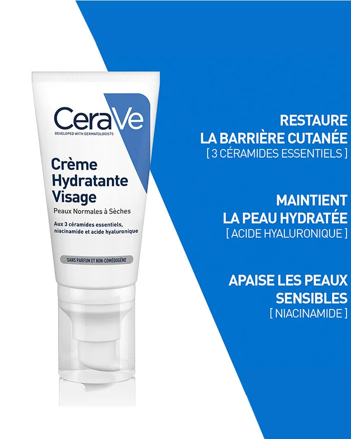 CeraVe Crème Hydratante Visage 52 ml