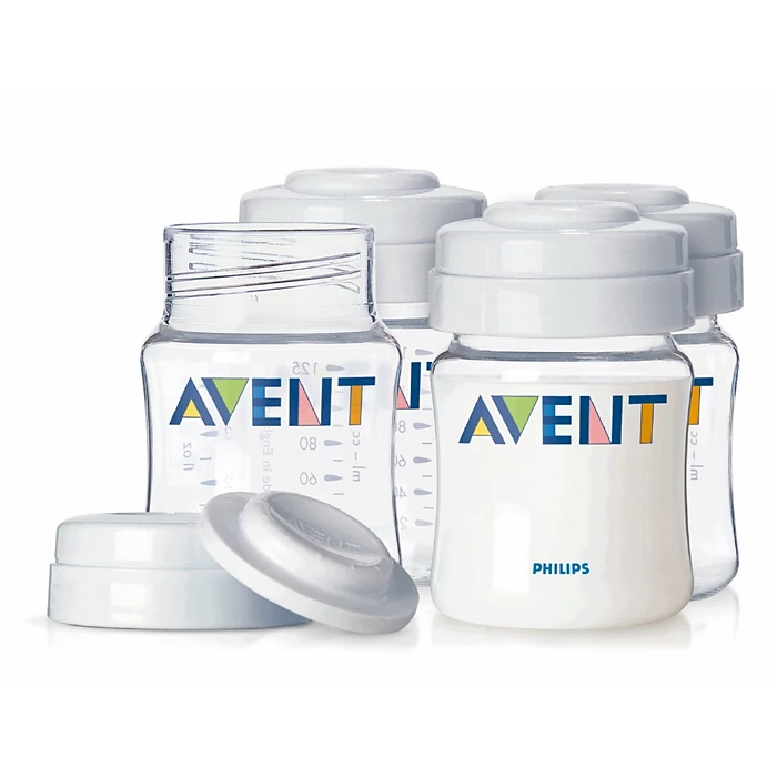 AVENT 4 BIBERONS DE STOCKAGE 125ML 640/04