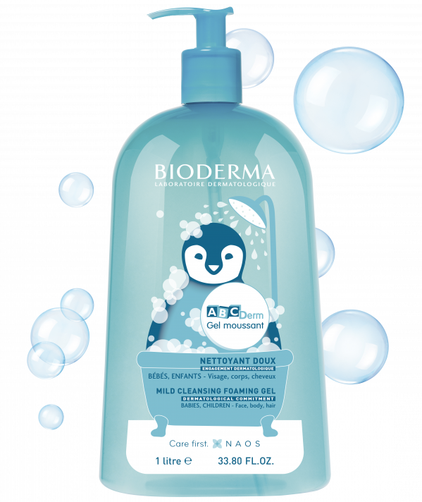 BIODERMA ABCDERM GEL NETTOYANT MOUSSANT DOUX 1L
