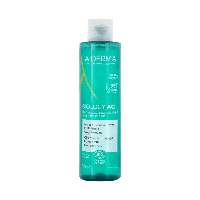A-DERMA BIOLOGY AC GEL MOUSSANT NETTOYANT PURIFIANT 200ML