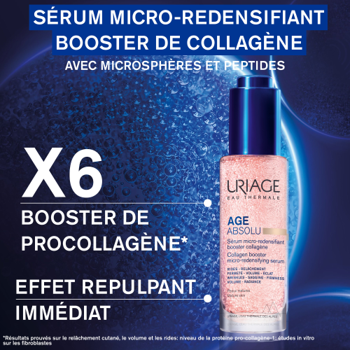 URIAGE AGE ABSOLU SÉRUM MICRO-REDENSIFIANT BOOSTER COLLAGÈNE 30ML