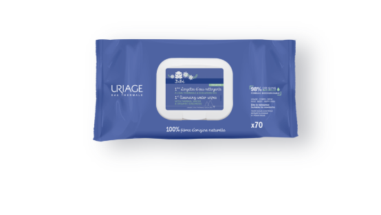 URIAGE BÉBÉ 1ère LINGETTES D’EAU NETTOYANTE 70Unités