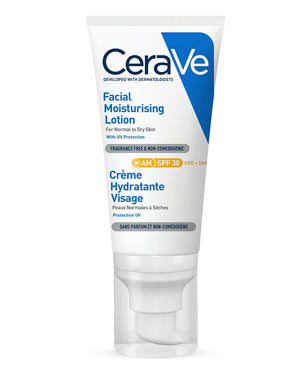 CERAVE CREME HYDRATANTE VISAGE SPF 30 PEAUX NORMALES A SECHES 52 ML