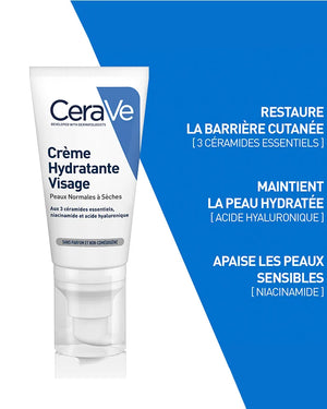 CeraVe Crème Hydratante Visage 52 ml