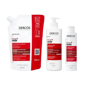 VICHY DERCOS TECHNIQUE ENERGY + SHAMPOING STIMULANT ANTI CHUTE 400 ml