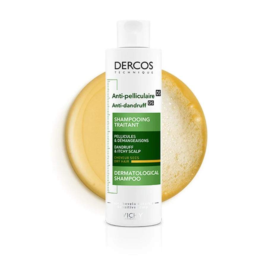 VICHY DERCOS SHAMPOING ANTI PELLICULAIRE DS CHEVEUX SECS 200 ML