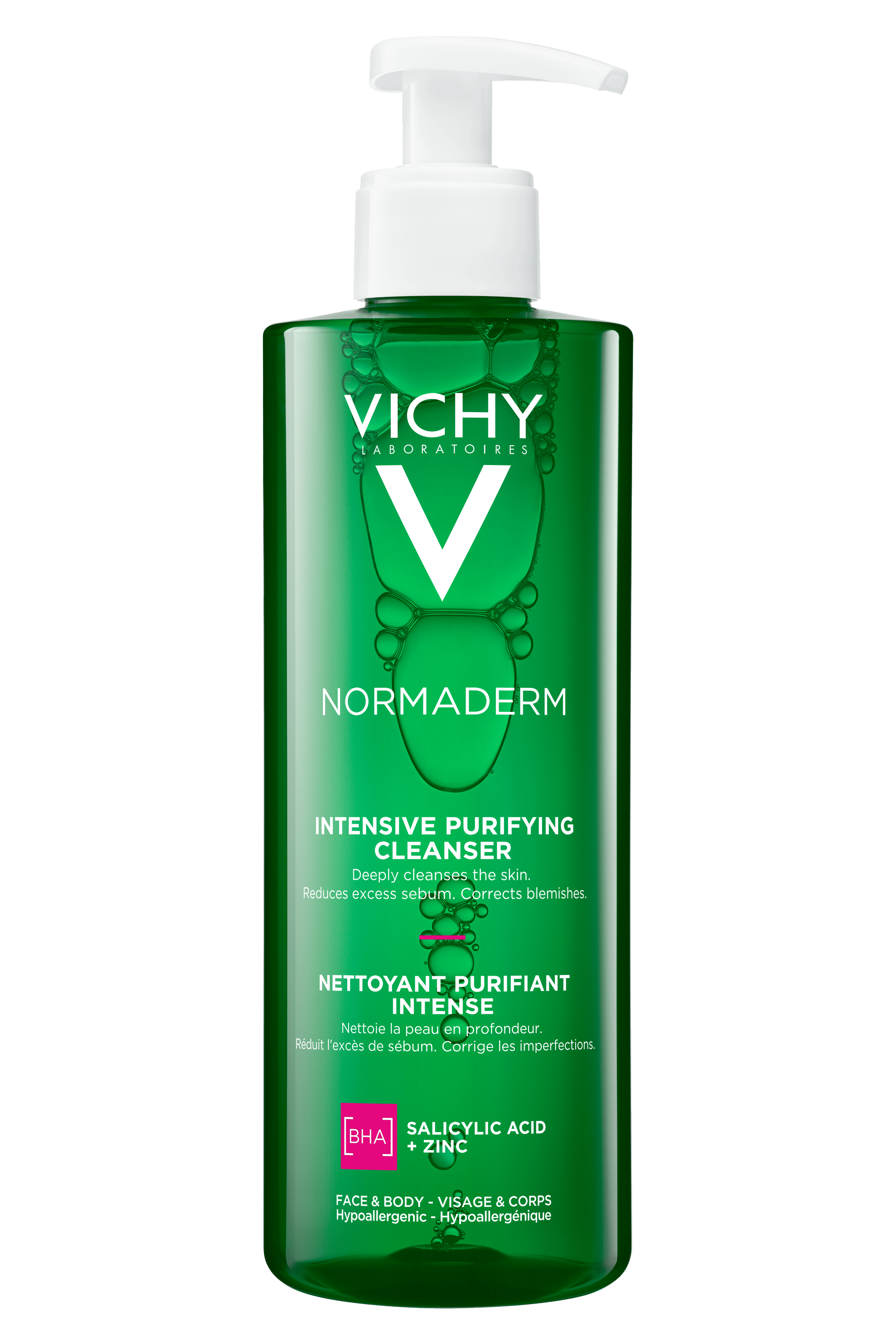 VICHY NORMADERM Phytosolution GEL PURIFIANT INTENSE PEAU GRASSE ET ACNEIQUE 400 ML