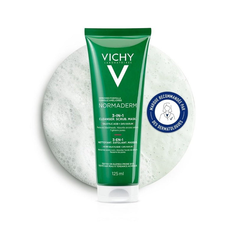 VICHY NORMADERM 3 EN 1 EXFOLIANT NETTOYANT MASQUE 125 ML
