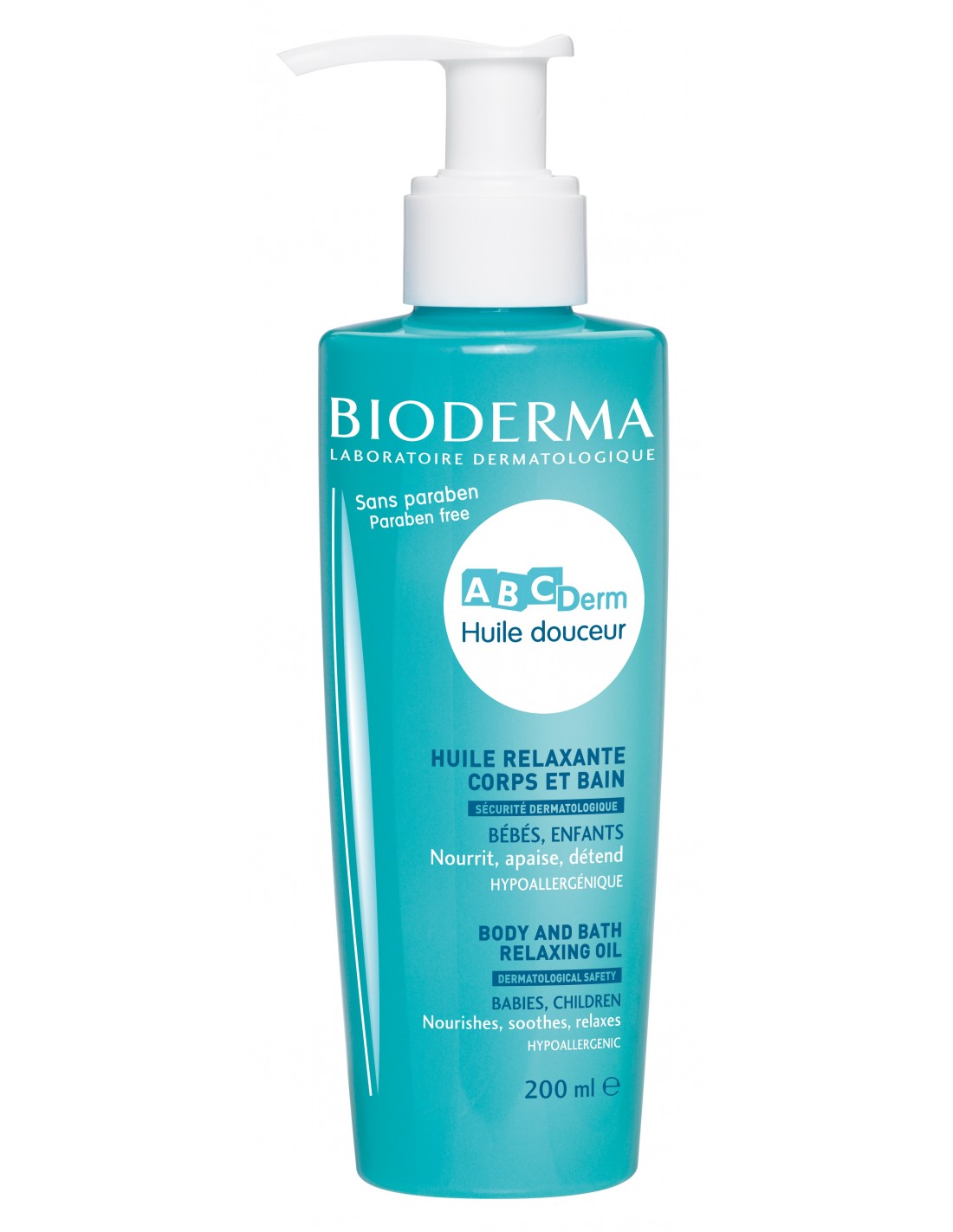 BIODERMA ABCDERM HUILE RELAXANTE CORPS & BAIN 200ML