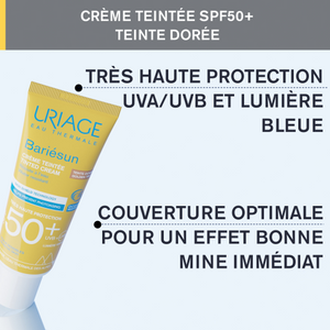URIAGE BARIÉSUN CRÈME TEINTÉE SPF50+ TEINTE DORÉE 50ML