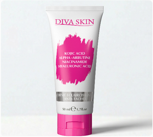 PACK DIVA SKIN: CRÈME SOLAIRE SPF 50+ 50ML+ GEL NETTOYANT ECLAT 200ML+ CRÈME ÉCLAIRCISSANTE ANTI-TACHES 50ML