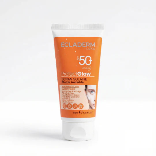 ECLADERM PACK ÉCRAN SOLAIRE FLUIDE INVISIBLE PROTECT GLOW SPF50+ 50 ML + UNIFIANTE 40 ML