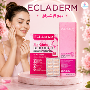 ECLADERM DUO SKIN GLOW COMPLÉMENT ALIMENTAIRE GLUTATHION 60 GÉLULES + YOUTH GLOW CRÈME ÉCLAIRCISSANTE 40 ML