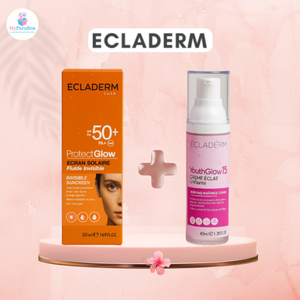 ECLADERM PACK ÉCRAN SOLAIRE FLUIDE INVISIBLE PROTECT GLOW SPF50+ 50 ML + UNIFIANTE 40 ML