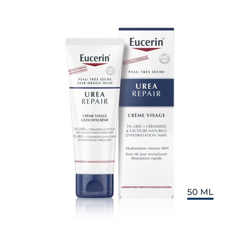 EUCERIN UreaRepair Crème Visage 5% d'Urée 50ML