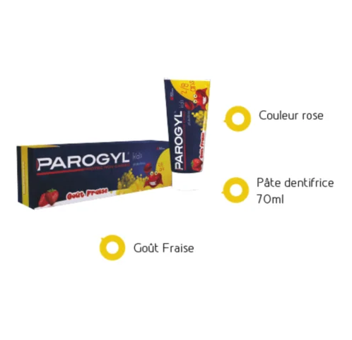 PAROGYL DENTIFRICE KIDS FRAISE 2-8ANS 50ml