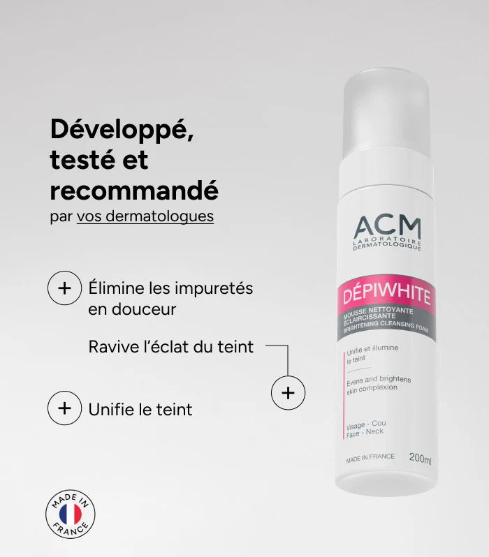 ACM DEPIWHITE MOUSSE NETTOYANTE ECLAIRCISSATE 200ML