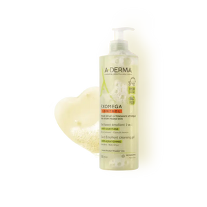 A-DERMA EXOMEGA CONTROL GEL LAVANT ÉMOLLIENT 2 EN 1 ANTI-DÉMANGEAISONS 500ML