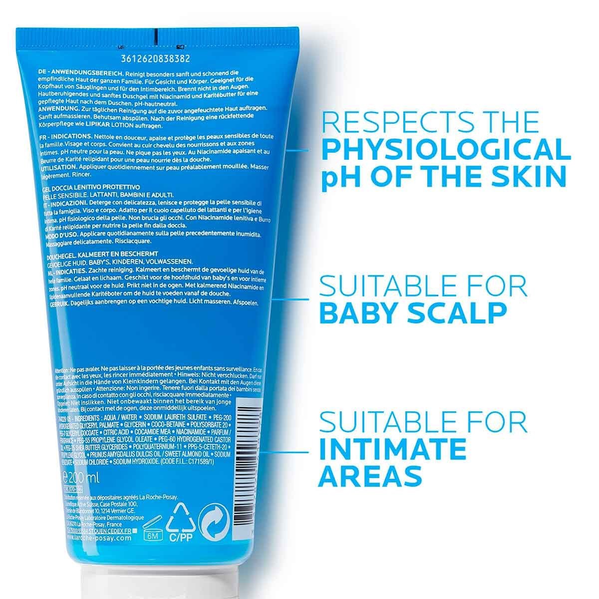 LA ROCHE POSAY LIPIKAR GEL LAVANT 200ML