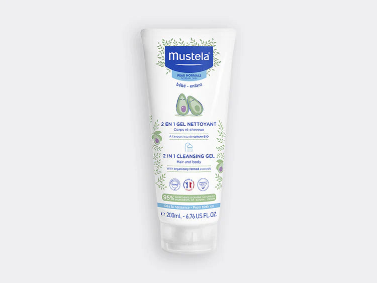 MUSTELA GEL NETTOYANT 2 EN 1 CHEVEUX ET CORPS 200ML