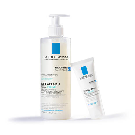 La-Roche-Posay EFFACLAR H ISO-BIOME Crème Lavante Hydratante Apaisante 390ML