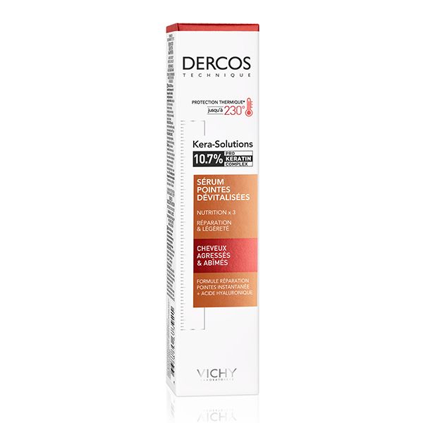 Vichy Dercos Kera-Solutions Sérum Pointes Dévitalisées Cheveux Agressés et Abîmés 40ML