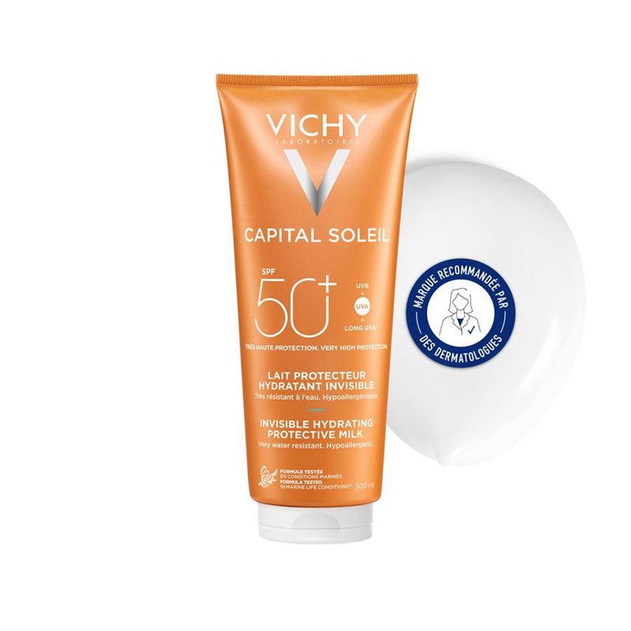 VICHY CAPITAL SOLEIL LAIT PROTECTEUR HYDRATANT INVISIBLE SPF 50+  300 ML