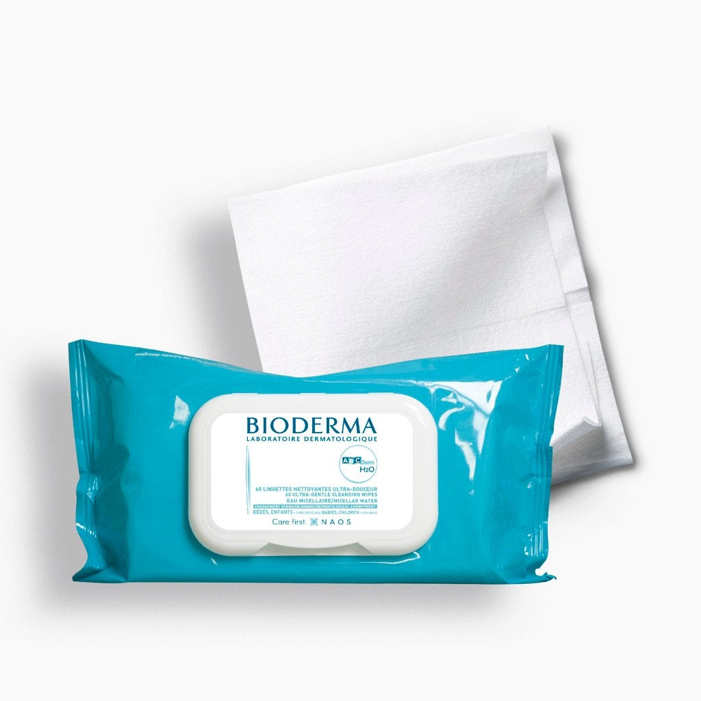 BIODERMA ABCDERM LINGETTES H2O LINGETTES 60 Unités