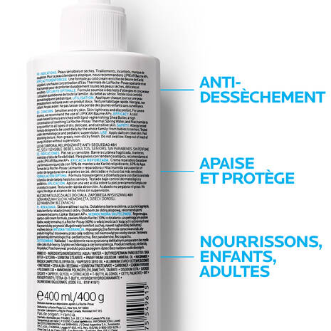 La Roche-Posay Lipikar Lait Anti-Dessèchement 400ml