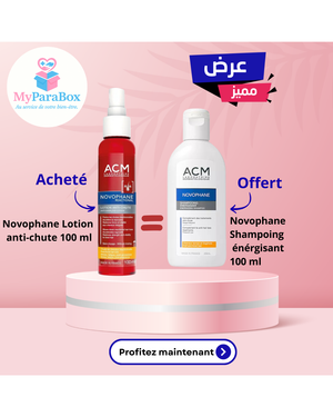 ACM NOVOPHANE REACTIONAL LOTION ANTI-CHUTE 100ML + NOVOPHANE SHAMPOOING ÉNERGISANT 100ML