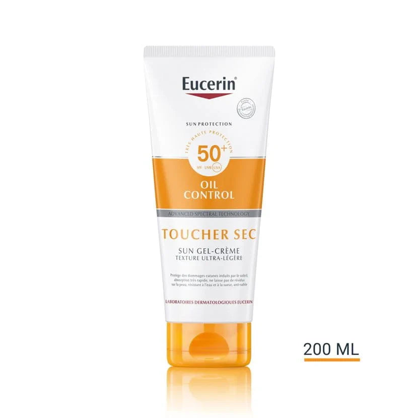 EUCERIN ECRAN GEL CREME TOUCHER SEC SPF 50+ CORPS  200ML