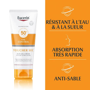 EUCERIN ECRAN GEL CREME TOUCHER SEC SPF 50+ CORPS  200ML