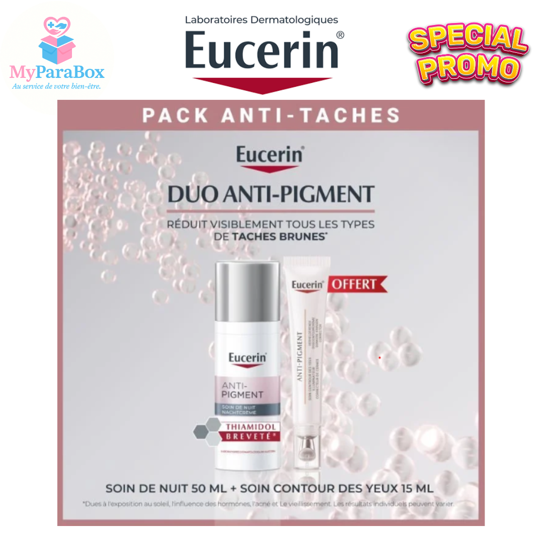 PACK EUCERIN ANTI-PIGMENT SOIN DE NUIT 50 ML + CONTOUR DES YEUX ANTI-PIGMENT 15 ML OFFERT