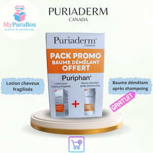 PACK: PURIADERM PURIPHAN LOTION CHEVEUX FRAGILISÉS 120ML + PURIADERM PURIPHAN BAUME DÉMÊLANT 200ML