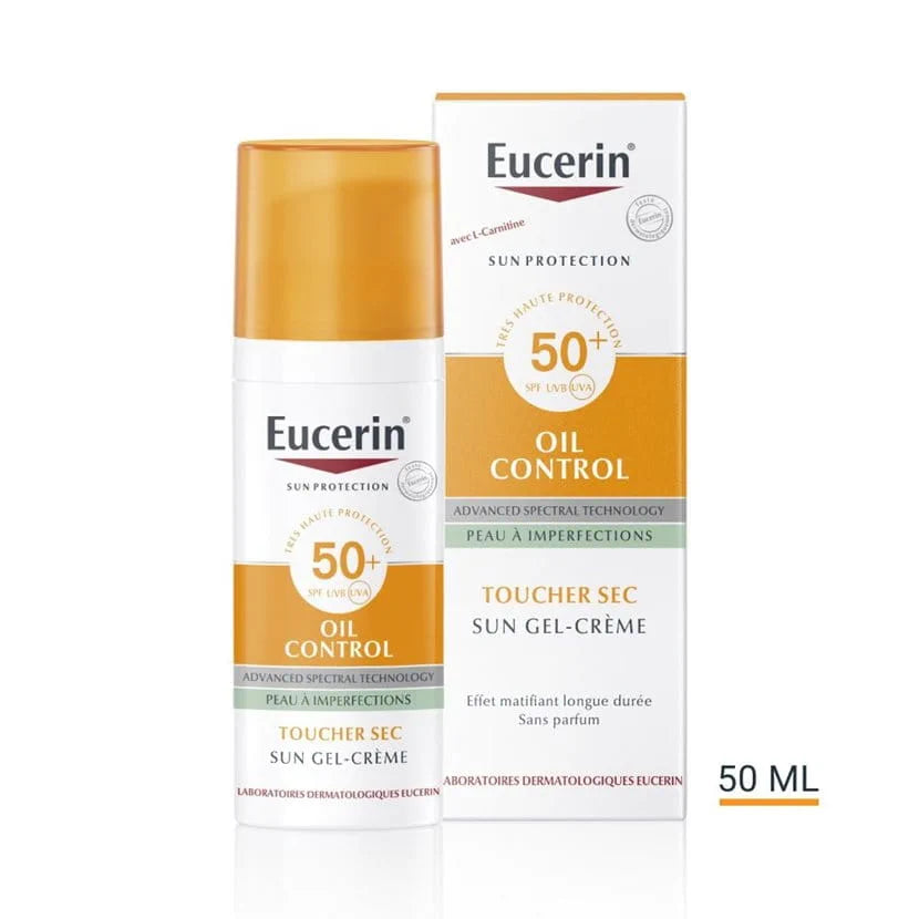 EUCERIN ECRAN OIL CONTROL SUN GEL CREME TOUCHER SEC 50ML