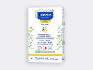 MUSTELA SAVON SURGRAS AU COLD CREAM À LA CIRE D'ABEILLE BIO 100 GR