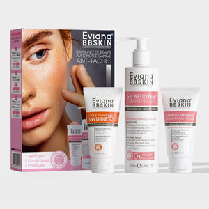 PACK EVIANA BBSKIN CREME ECLAIRCISSANTE + GEL NETTOYANT + ECRAN INVISIBLE