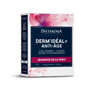 DIETAROMA DERM'IDEAL+ ANTI AGE COLLAGENE + COQ10 + VITAMINE C + ACIDE HYALURONIQUE 60 COMPRIMÉS