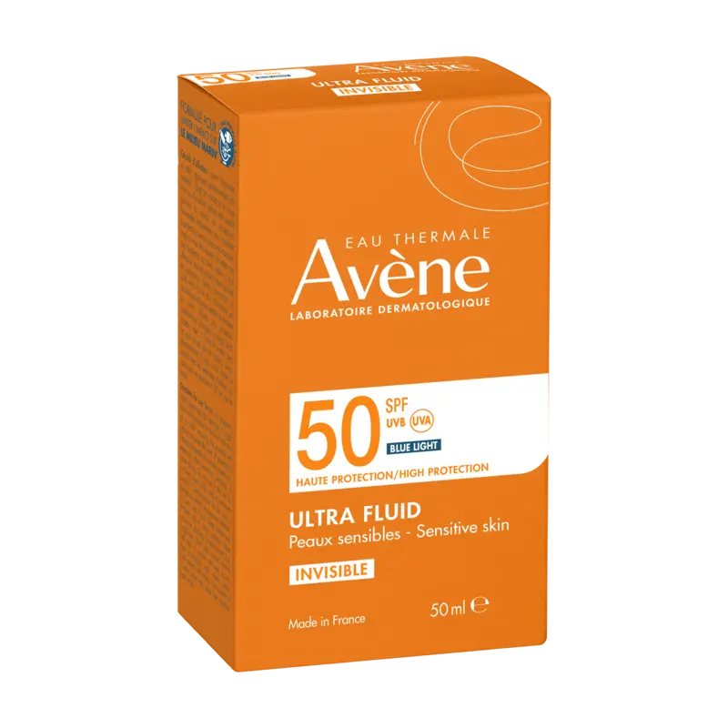 AVÈNE ULTRA FLUID INVISIBLE SPF50 BLUE LIGHT 50ML PEAUX SENSIBLES