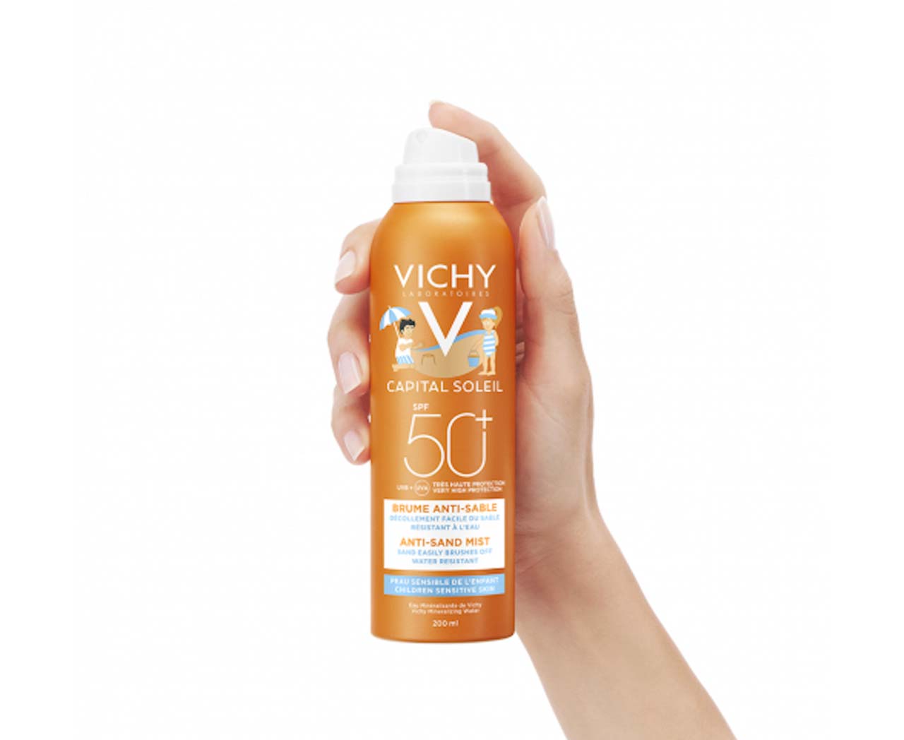 VICHY CAPITAL SOLEIL BRUME ANTI-SABLE POUR ENFANTS SPF 50+ (200ML)