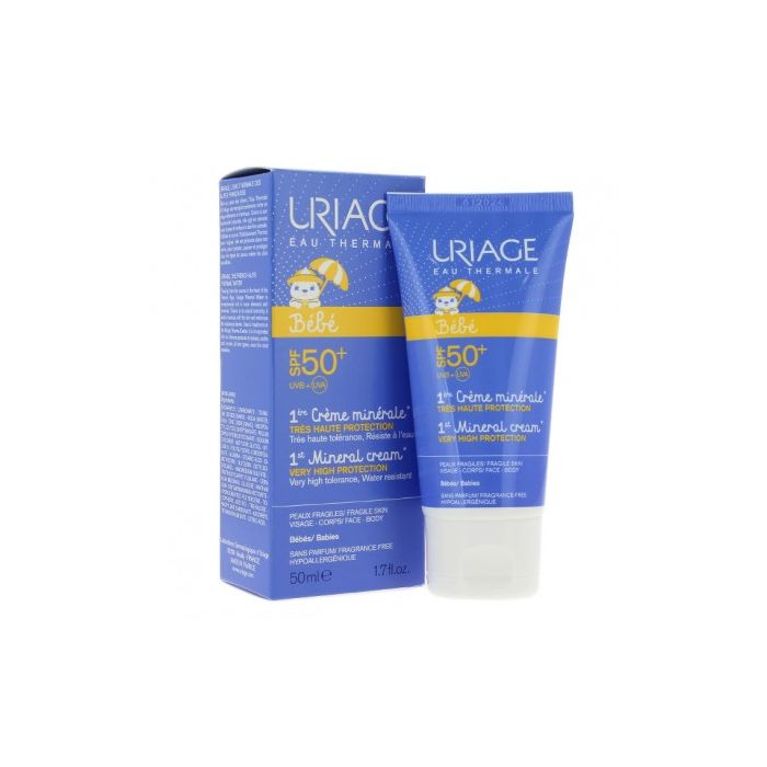 URIAGE BÉBÉ 1ère CRÈME MINERALE SPF50+ 50ML