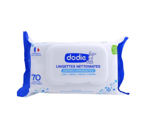DODIE LINGETTES NETTOYANTES 3EN1 70 UNITÉS