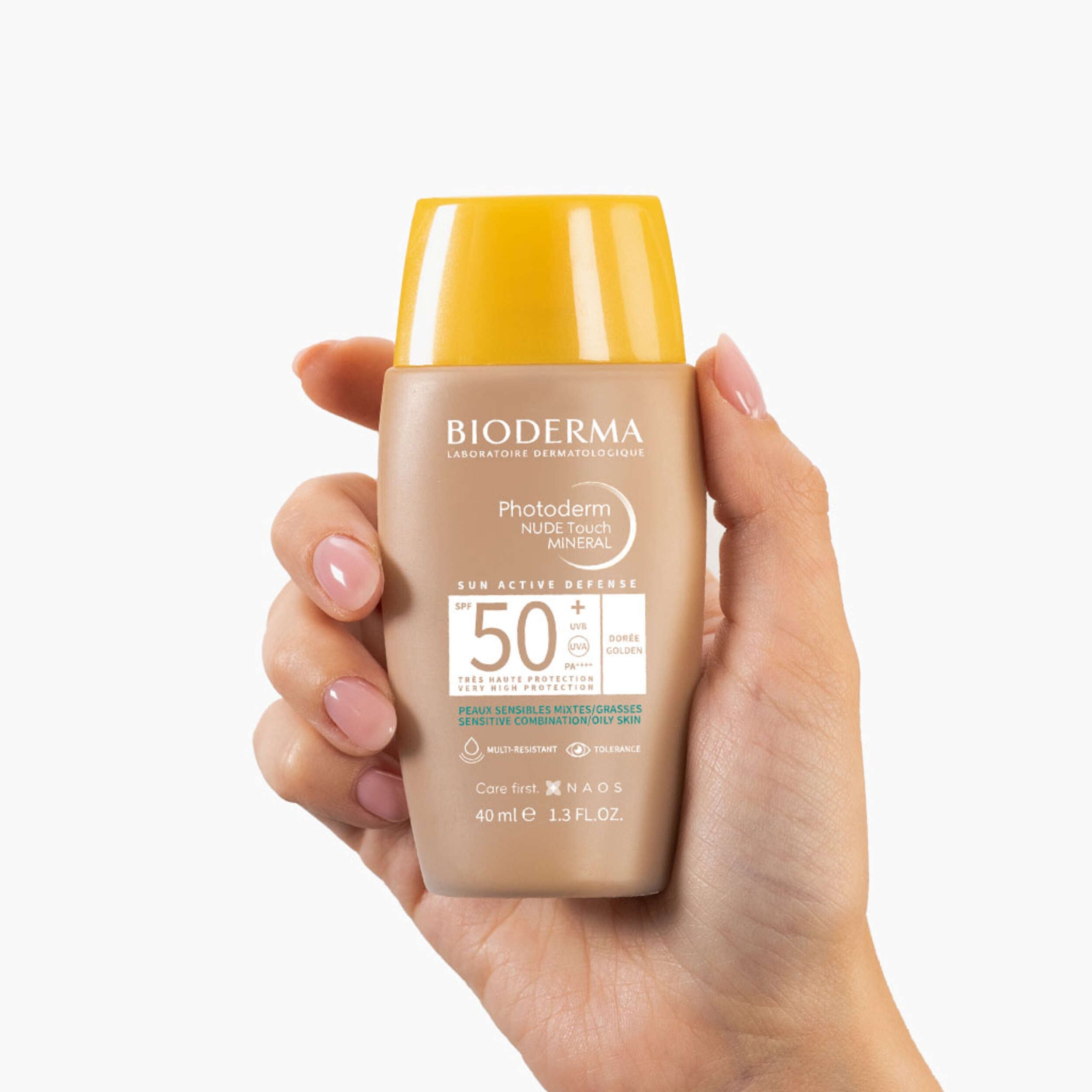 BIODERMA PHOTODERM NUDE TOUCH MINERAL SPF50+ Dorée 40ML