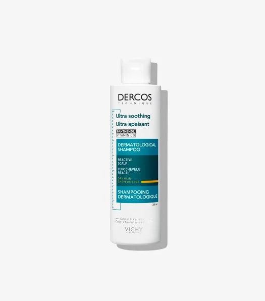 Vichy Dercos Shampoing Dermatologique Ultra Apaisant Cheveux Sec ou Colorés 200 ml