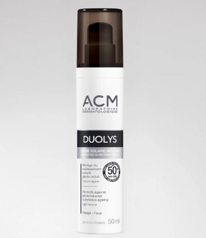 ACM DUOLYS CRÈME SOLAIRE SPF 50+ ANTI-ÂGE 50 ML + ACM DUOLYS SOIN INTENSIF ANTI TACHES 40 ML