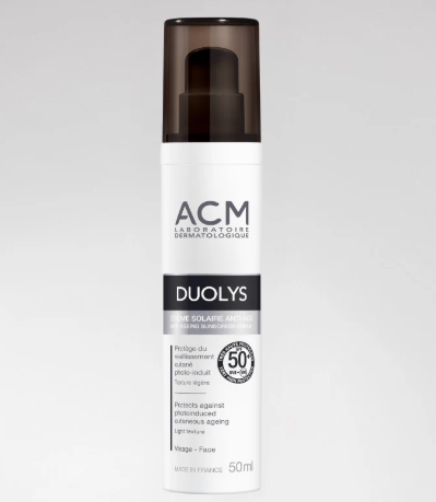 ACM DUOLYS CRÈME SOLAIRE SPF 50+ ANTI-ÂGE 50 ML + ACM DUOLYS SOIN INTENSIF ANTI TACHES 40 ML