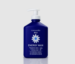TROUSSE CAMOMILLA ENERGY MAN NETTOYANT INTIME HOMME BIO PH 5.5 300 ML + MINIATURE CAMOMILLA BLU DAILY USE NETTOYANT INTIME PH 5.5 + SERVIETTE TROUSSE
