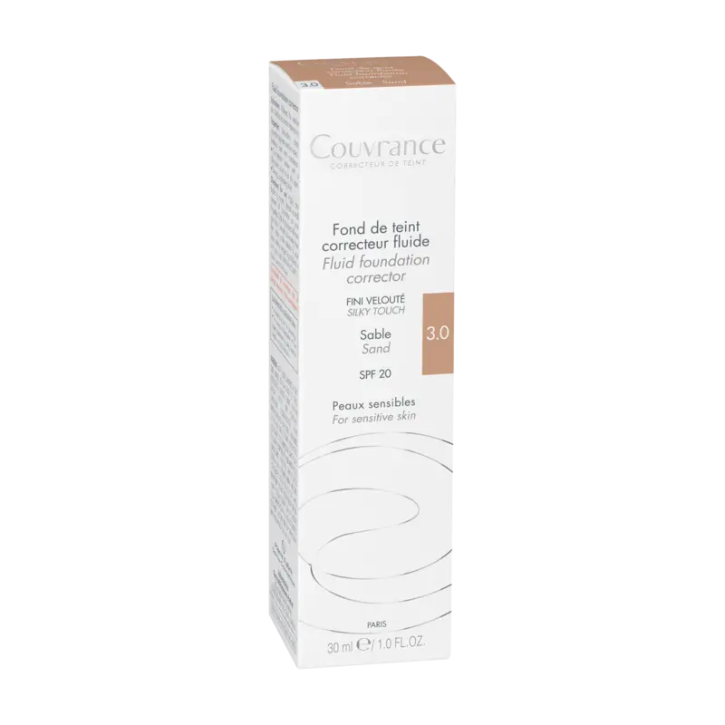 AVÈNE COUVRANCE FOND DE TEINT CORRECTEUR FLUIDE SABLE 3.0 30ML