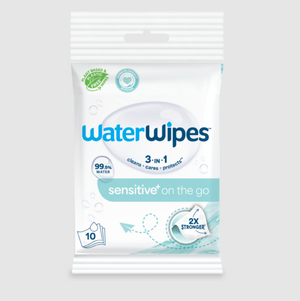 WATERWIPES LINGETTES ON THE GO 10 UNITES