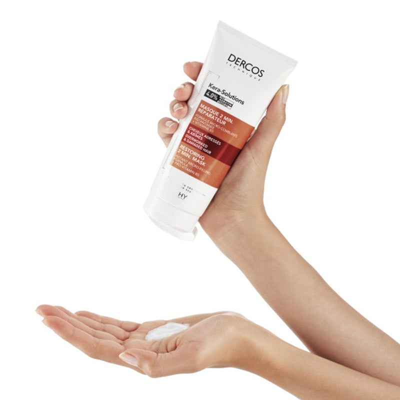 VICHY DERCOS KERA-SOLUTIONS MASQUE RÉPARATEUR 2 MIN CHEVEUX ABÎMÉS 200ML